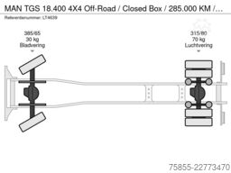 MAN TGS 18.400 4X4 Off-Road / Closed Box / 285.000 ...