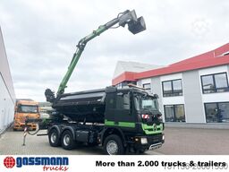 Mercedes-Benz Actros 3341 K 6x4, Bormatik links, Heckkran Penz