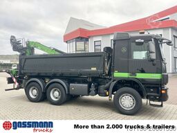 Mercedes-Benz Actros 3341 K 6x4, Bormatik links, Heckkran Penz