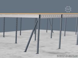 10x20m Lagerbühne , Belastung : 500kg/qm Unterkante: 3m ,ca. 200qm , Systembühne