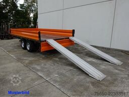 Möslein TTD11 Orange  neuer Tandem 3- Seitenkipper Tieflader-- Neufahrzeug --