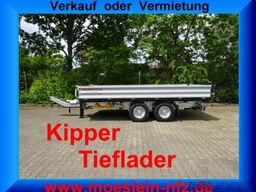 Möslein TTD11 weiß  neuer Tandem 3- Seitenkipper Tieflader-- Neufahrzeug --
