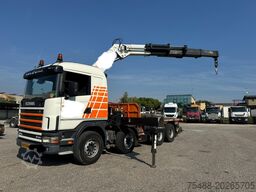 SCANIA 164 G 480 CASSONE + GRU BONFIGLIOLI