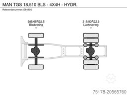 MAN TGS 18.510 BLS - 4X4H - HYDR.