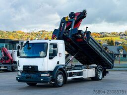 RENAULT D 18 * ABROLLKIPPER + HMF 1220 K-R * TOP!