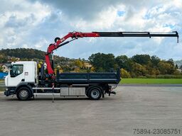 RENAULT D 18 * ABROLLKIPPER + HMF 1220 K-R * TOP!