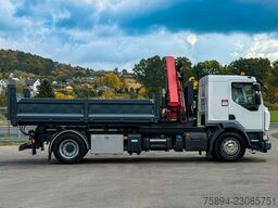 RENAULT D 18 * ABROLLKIPPER + HMF 1220 K-R * TOP!