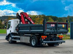 RENAULT D 18 * ABROLLKIPPER + HMF 1220 K-R * TOP!