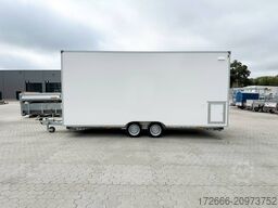 Blyss H25522HTN | WEISS 520X223X230CM 2500KG VERKAUFSANHÄNGER | 2X VERKAUFSKLAPPE