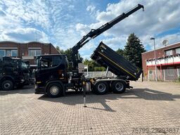 SCANIA R650 V8 3Skipper+HIAB X-HIDUO 188 Kran 6x4
