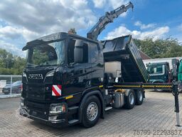SCANIA R650 V8 3Skipper+HIAB X-HIDUO 188 Kran 6x4