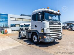SCANIA R124L 400+MANUAL+HYDR