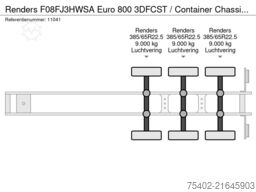 Renders F08FJ3HWSA Euro 800 3DFCST / Container Chassis ...