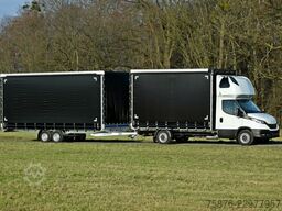 IVECO Daily  Speditionszug mit Anhänger Planenaufbau