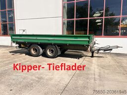 Humbaur HTK 135524  14 t Tandemkipper- Tieflader, Breitbereifung