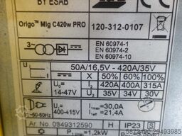 Esab Origo Mig C420w PRO