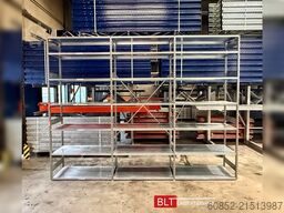 3,94 lfm Gebrauchtes STOW Fachbodenregal 300 cm hoch, 60 cm tief, 7 Lagerebenen