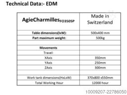 AGIE CHARMILLES F0350SP