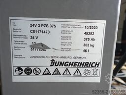 Jungheinrich 24V 3PzS375 78% Staplerbatterie