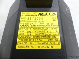 Fanuc A06B-0034-B575 AC Servo Motor SN: C049P2737