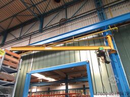 Stahl Demag Drehkran Hallenkran Kran Wandschwenkkran 4,6m NL 1250Kg Kettenzug