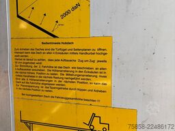 Wecon Jumbo XXL Innen 3090 mm Hubdach Verzinkt