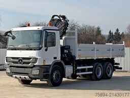 MERCEDES-BENZ ACTROS 2641*KIPPER 6,00 m + KRAN/FUNK *6x4* TOP