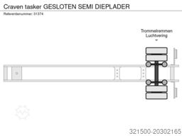 Craven tasker GESLOTEN SEMI DIEPLADER