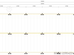 10x25m Lagerbühne , Belastung : 500kg/qm Unterkante: 3,0m , ca. 250qm Systembühne