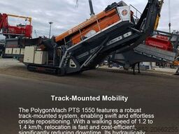 Polygonmach PTS155   1500x5000mm  3 decks  track screen