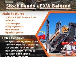 Polygonmach PTS155   1500x5000mm  3 decks  track screen