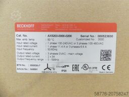 Beckhoff AX5203 Servoverstärker SN neu und versiegelt -