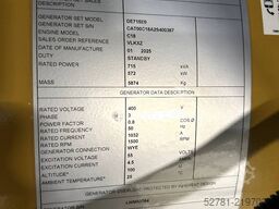 CAT DE715E0 - 715kVA Generator - DPX-18030