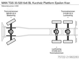 MAN TGS 33.520 6x6 BL Kurzholz Plattform Epsilon Kran