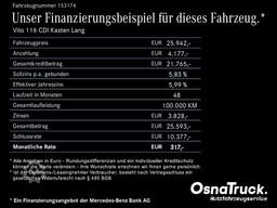MERCEDES-BENZ Vito 116 CDI Kasten Lang Klima, Kamera, Tempomat
