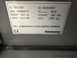 Jungheinrich TFG 316 | 1600kg | 3700mm | ISS | 1604h