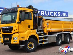 MAN TGS 33.420 2 Zijdige kipper + Kraan 6x6 Stuur as