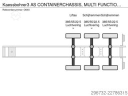 Kässbohrer 3 AS CONTAINERCHASSIS, MULTI FUNCTIONAL ALL CON...