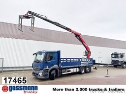 Mercedes-Benz Antos 2540 L 6x2, Lenkachse, HMF 2110-L3 Heckkran