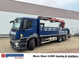 Mercedes-Benz Antos 2540 L 6x2, Lenkachse, HMF 2110-L3 Heckkran