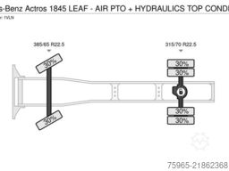 MERCEDES-BENZ Actros 1845 LEAF - AIR PTO + HYDRAULICS TOP COND
