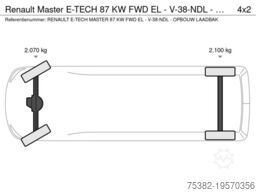 Renault Master E-TECH 87 KW FWD EL - LAADBAK + 750 KG. ...