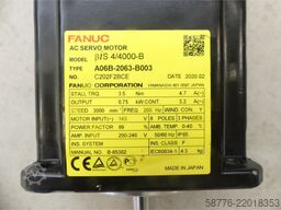 Fanuc A06B-2063-B003 AC Servo Motor SN: C202F2BCE mit A860-2000-X021 Pulsecoder