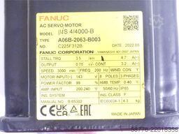 Fanuc A06B-2063-B003 Servo Motor SN C225F312B ohne Pulsecoder