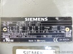 Siemens 1FT6082-1AF71-1AH1 Synchronservomotor SN:YFP620616101001