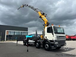 DAF CF 340 8x4 Haaksysteem / Effer 370+Jib,winch