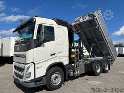 VOLVO FH 500 3-SEITEN KIPPER MIT PALFINGER PK22002EH, RETARDER