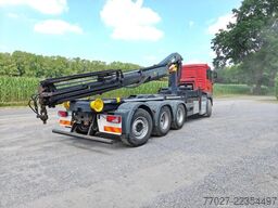MAN TGS 35.440 8x4 tridem hooklift + Crane Palfinge...