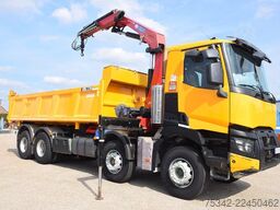 Renault C430 Tipper + Crane HMF