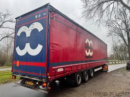 Schmitz Cargobull 3-ass schuifzeilen oplegger,  Kooiaapaansl,  He...